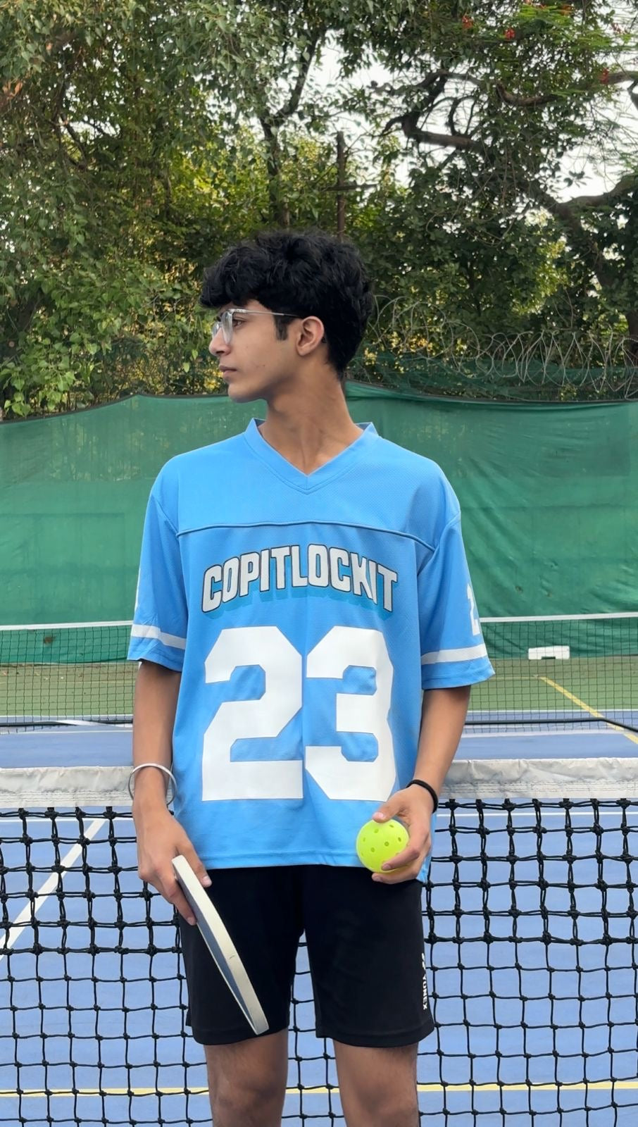 BLUE OVERSIZED JERSEY