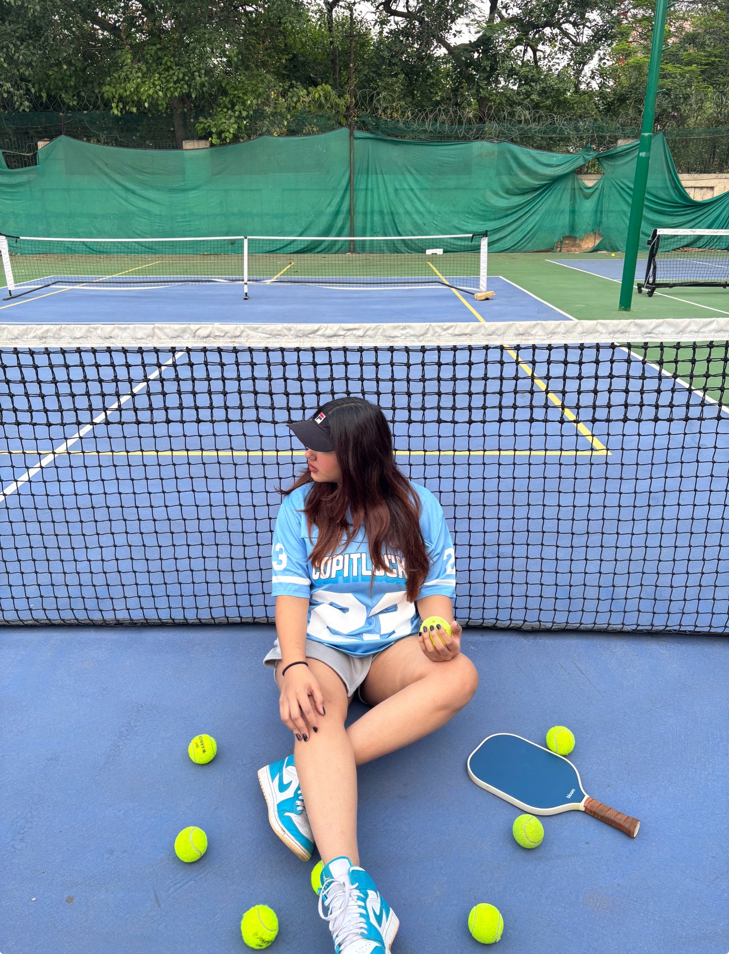 BLUE OVERSIZED JERSEY