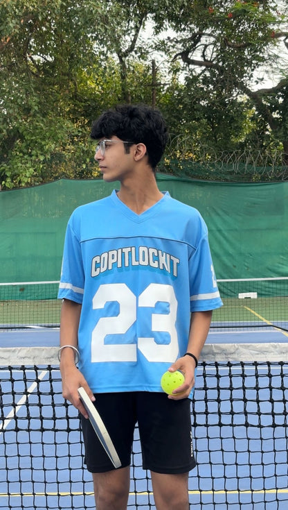 BLUE OVERSIZED JERSEY