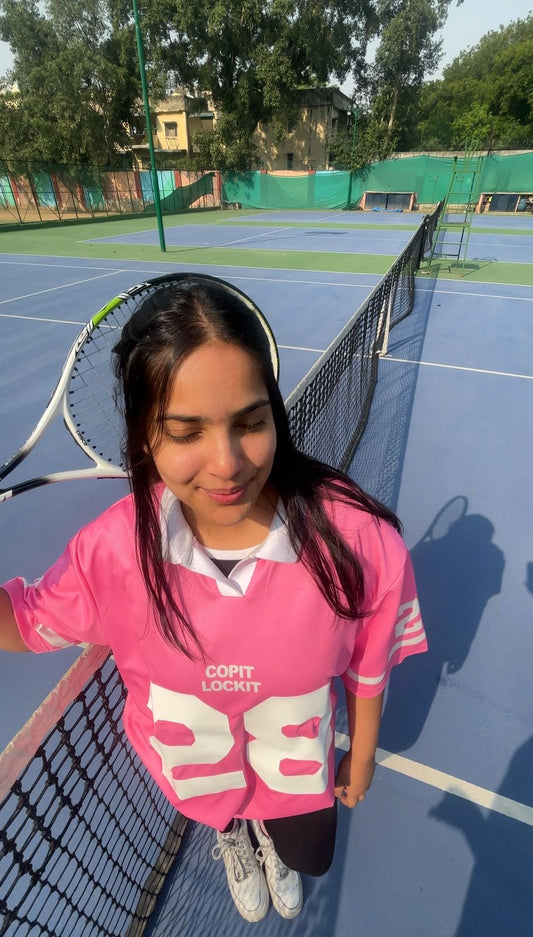 CANDY PINK OVERSIZED JERSEY