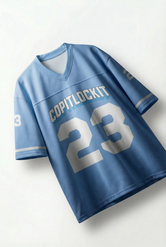 BLUE OVERSIZED JERSEY